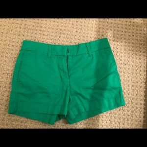 green j.crew chino shorts